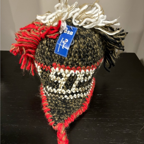 Mohawk woolen earflap hat - Picture 1 of 5